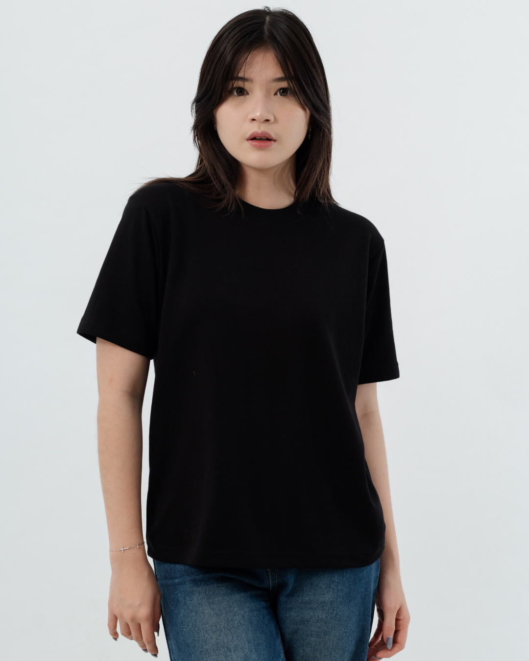 Kuroi Black Oversized Blank Tee