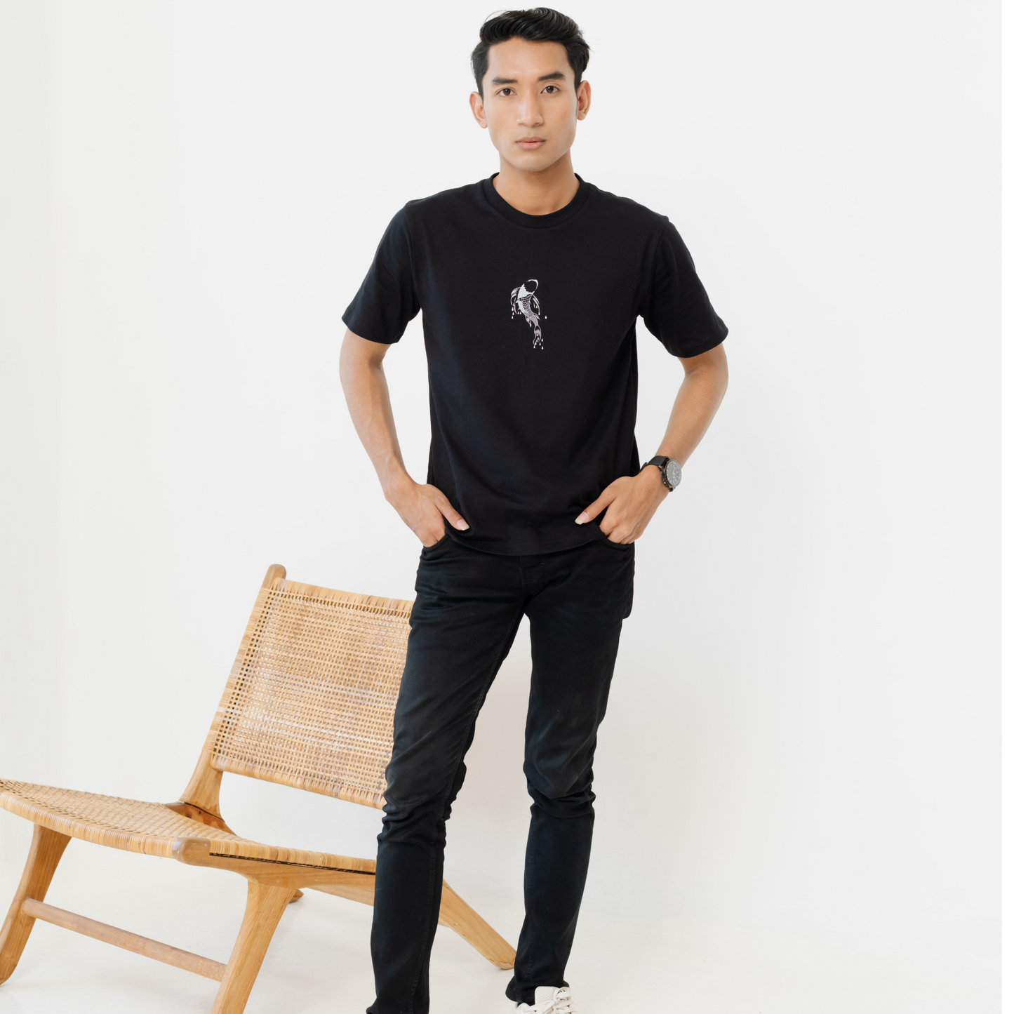 Kuroi Premium KOI T-Shirt | Japanese Streetwear | Unisex Cotton Tee