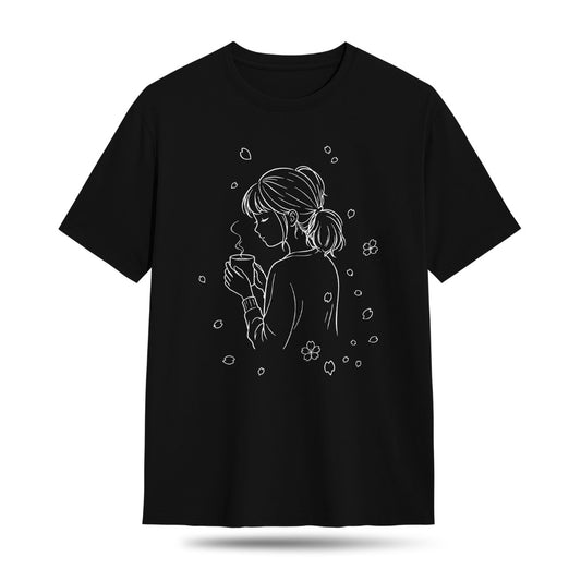 Kuroi Oversized Sakura to Shoujo Tee | Japanese Printed Streetwear