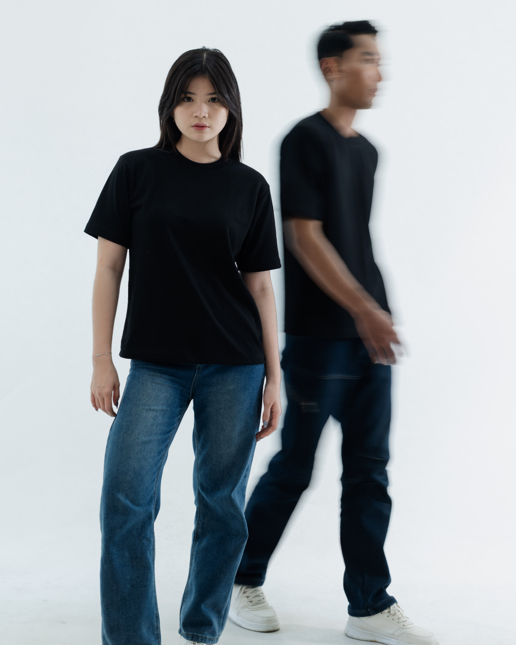 Kuroi Oversized Black Blank Tee | Japanese Streetwear