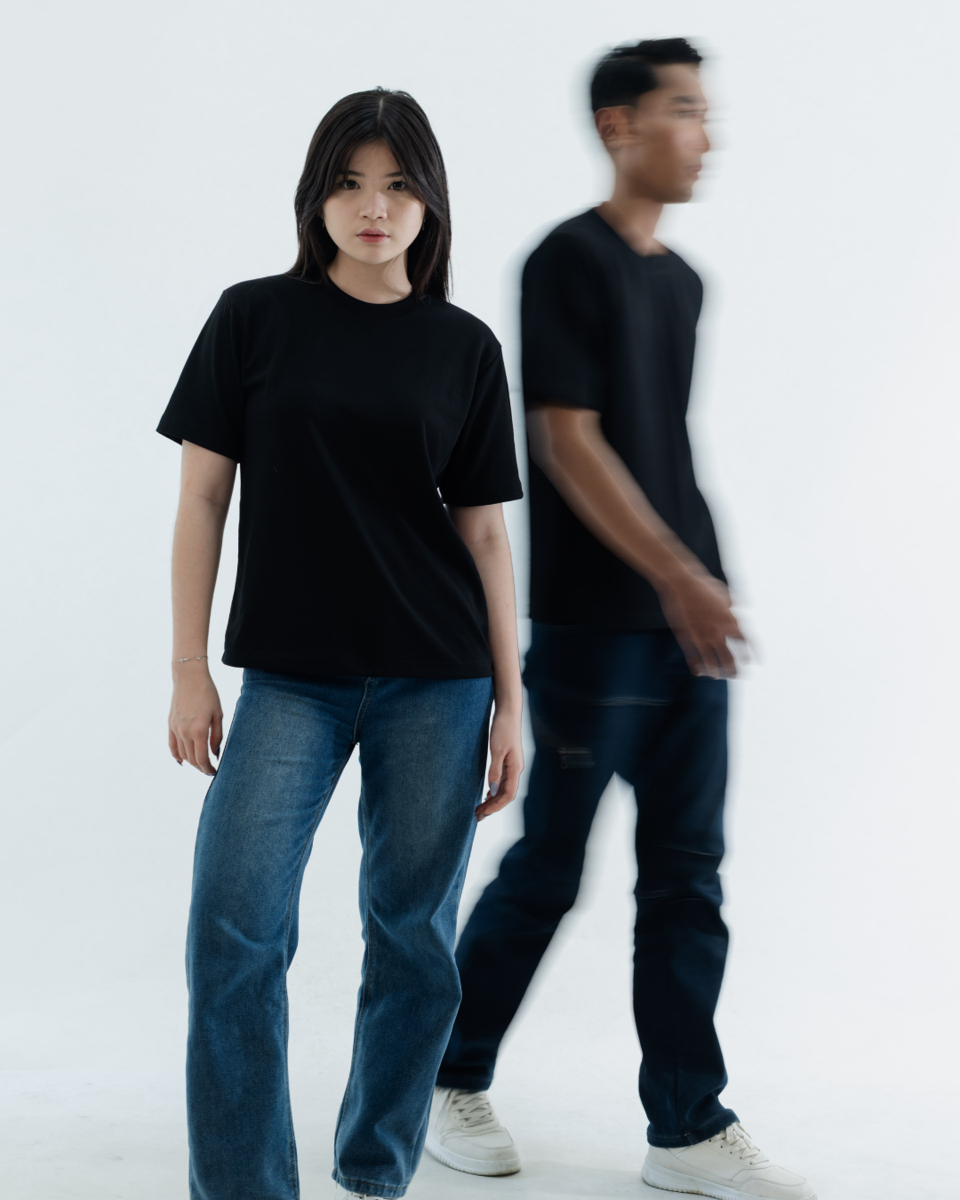 Kuroi Black Oversized Blank Tee