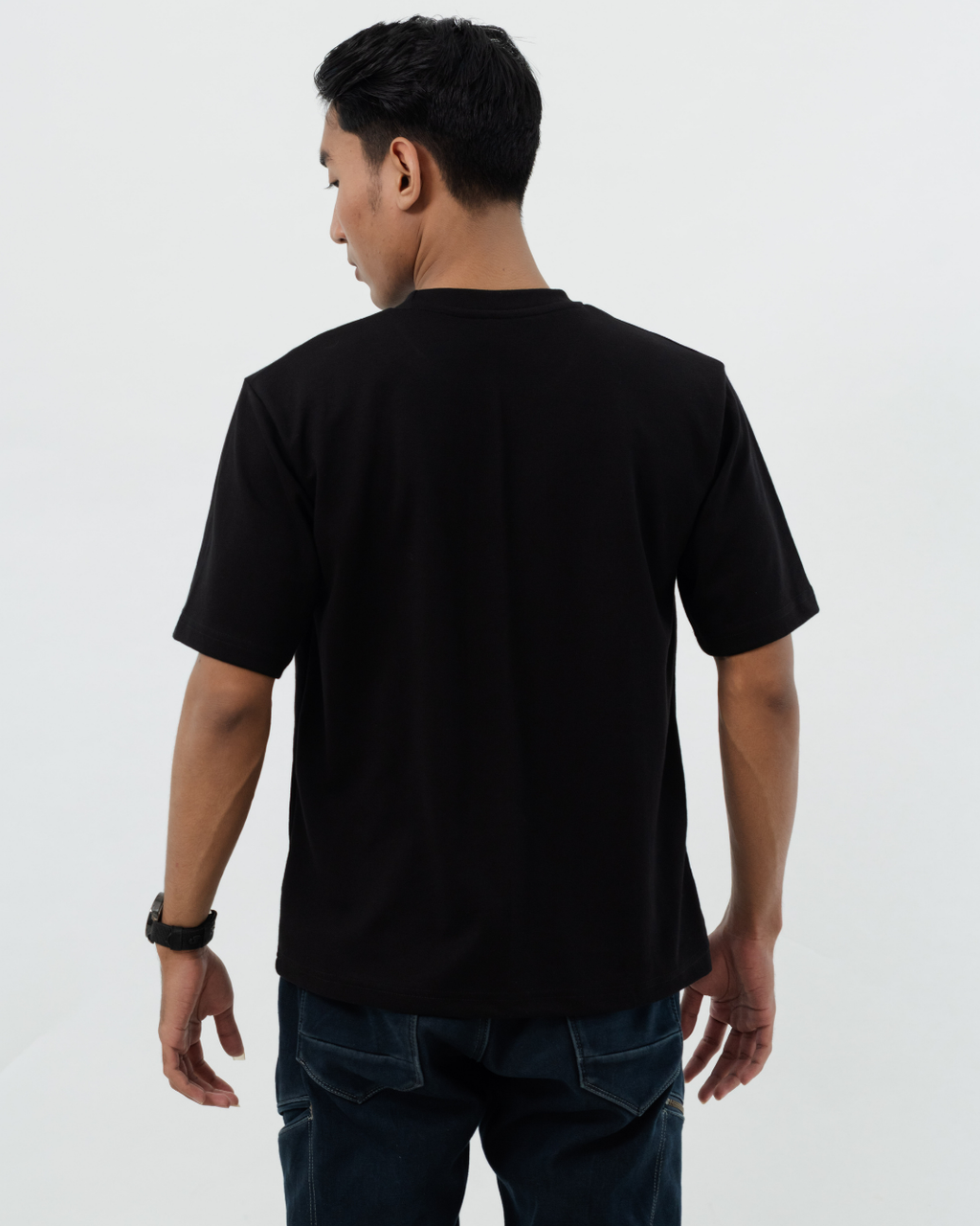 Kuroi Oversized Black Blank Tee | Japanese Streetwear