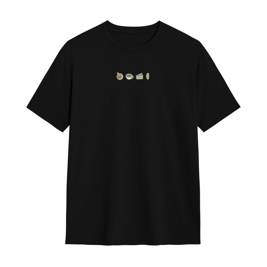 Kuroi Oversized Matcha no Hitokuchi Tee | Pakaian Jalanan Cetakan Jepang