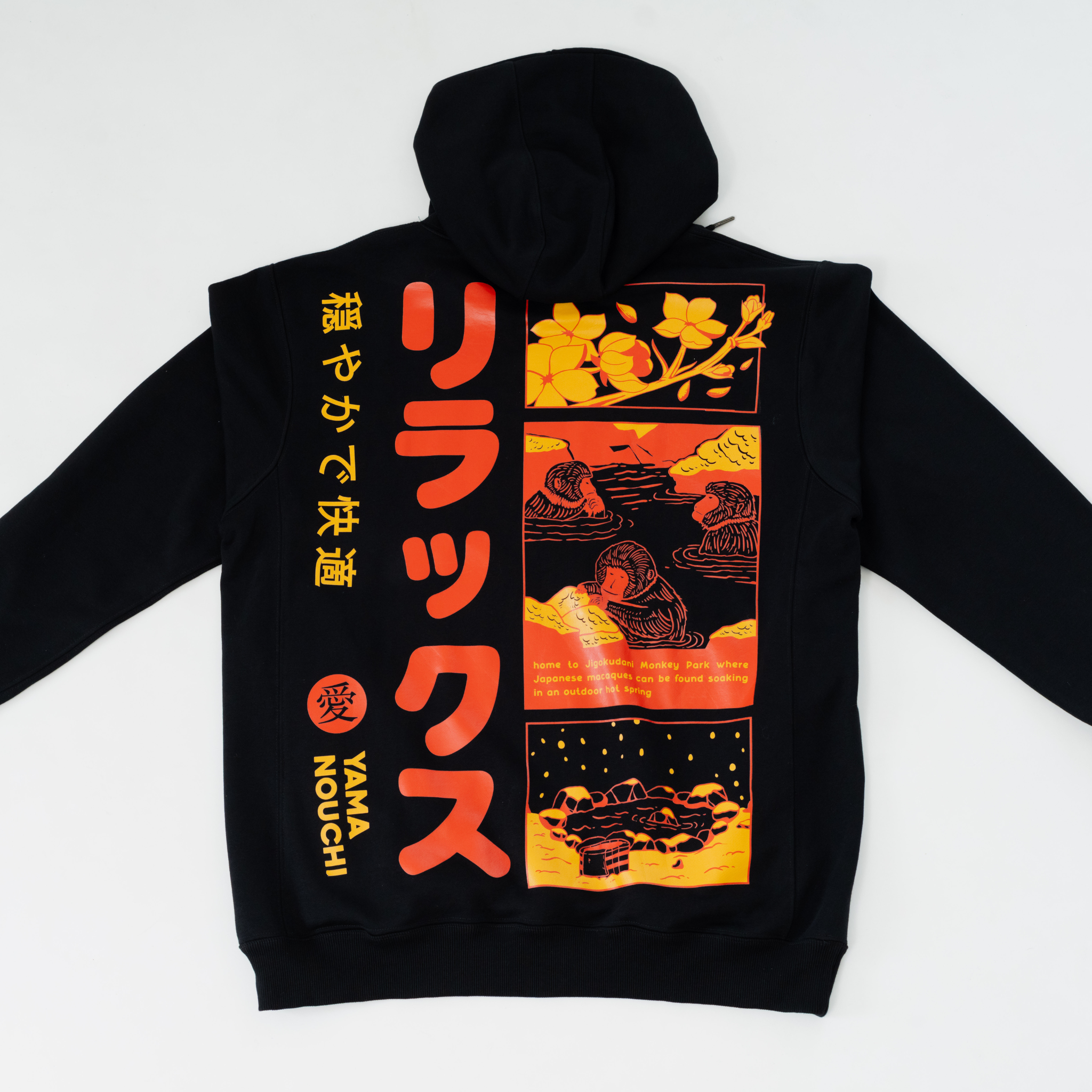 Kuroi Snow Monkey Hoodie | Japanese Streetwear