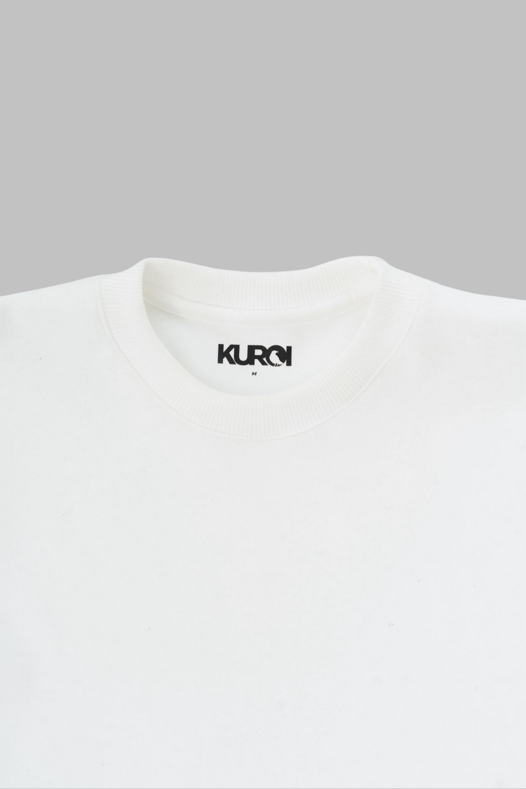 Kuroi Oversized Off-White Blank Tee | Japanese Streetwear