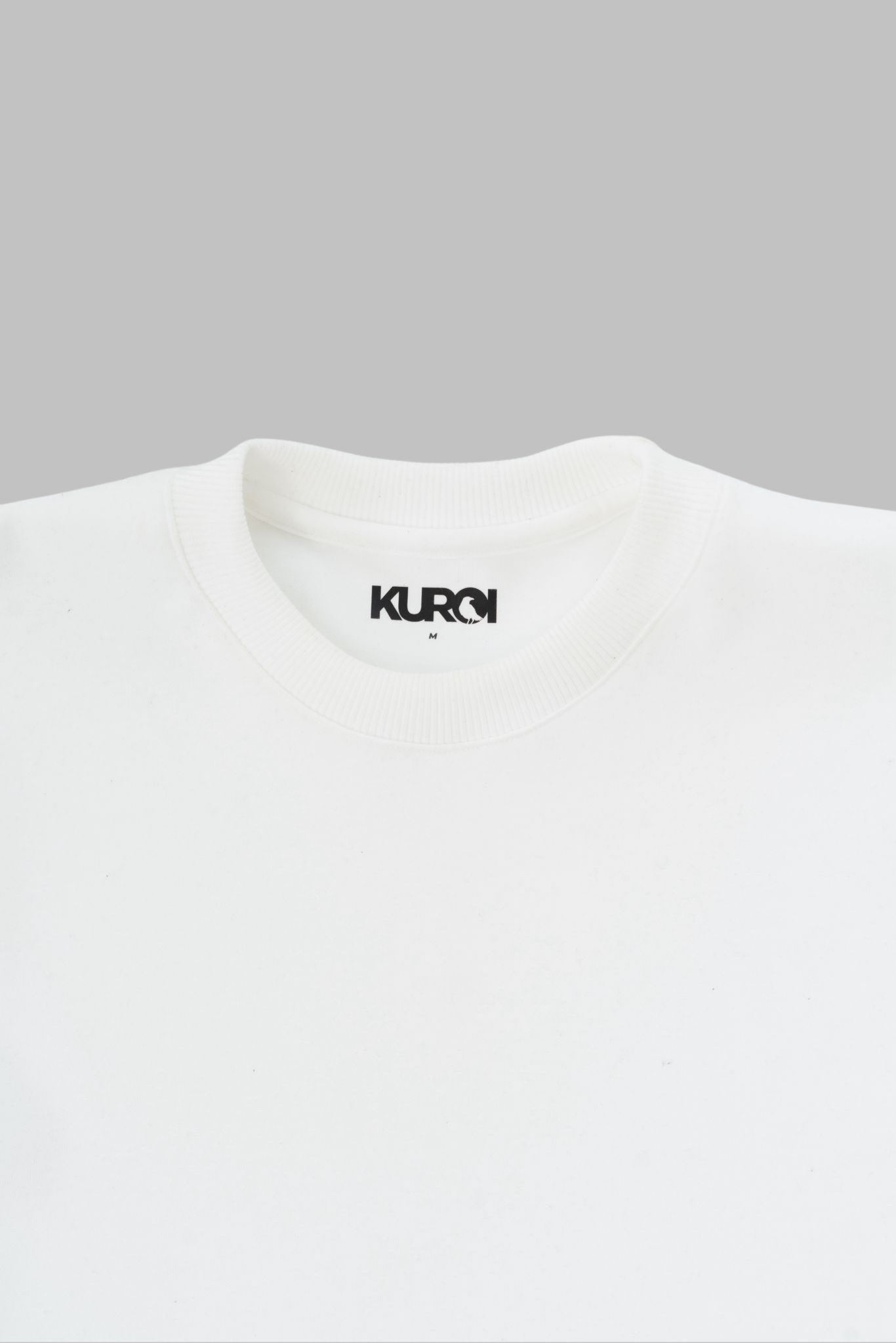 Kuroi Oversized Off-White Blank Tee | Japanese Streetwear