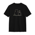 Kuroi Oversized Milk Bottle Cat Tee | Japanese Printed Streetwear