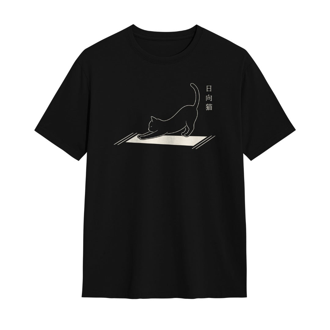 Kuroi Oversized Sunpatch Stretch Cat Tee | Japanese Printed Streetwear