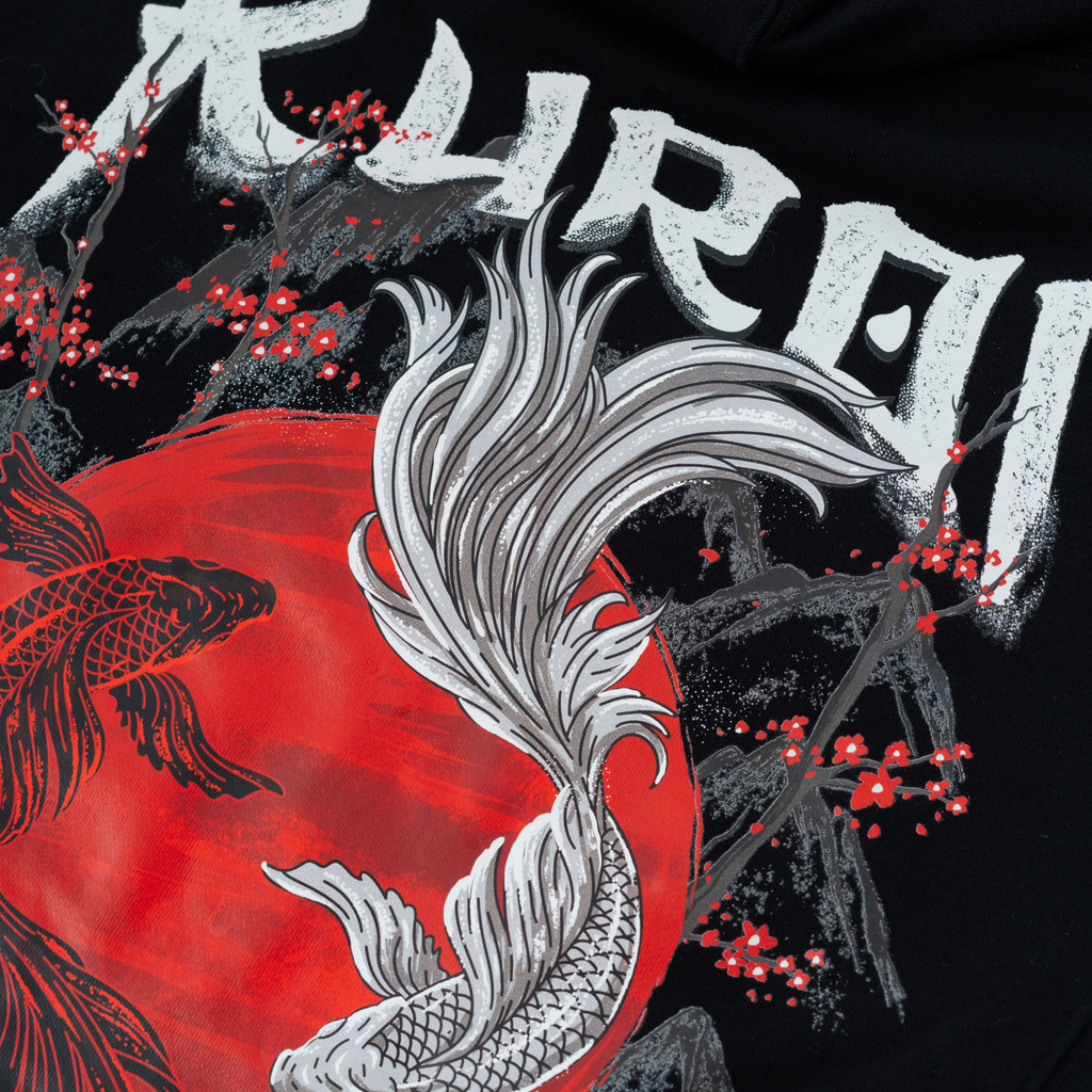 Kuroi Koi Hoodie | Japanese Streetwear