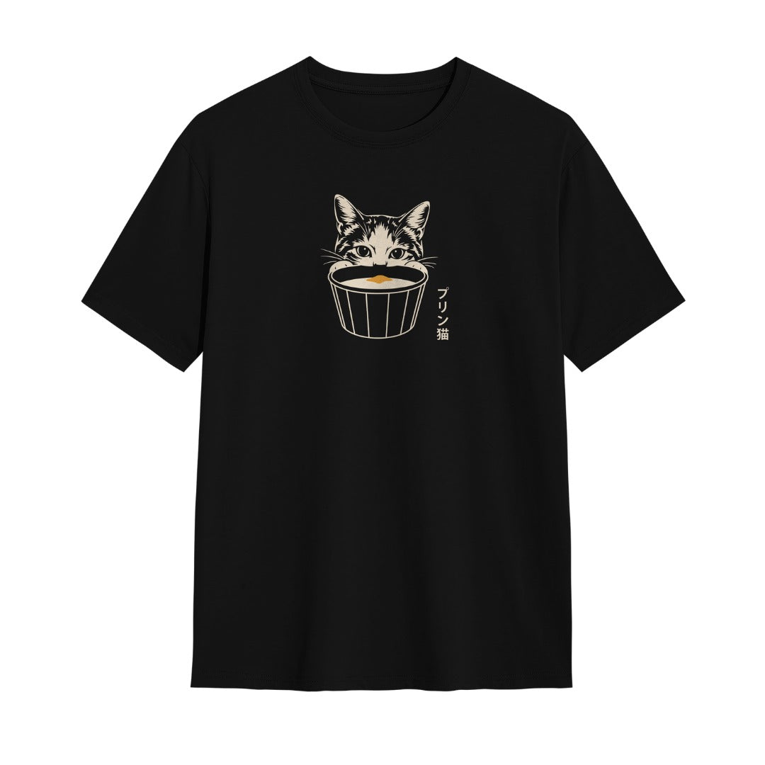 Kuroi Oversized Pudding Cat Tee | Japanese Printed Streetwear
