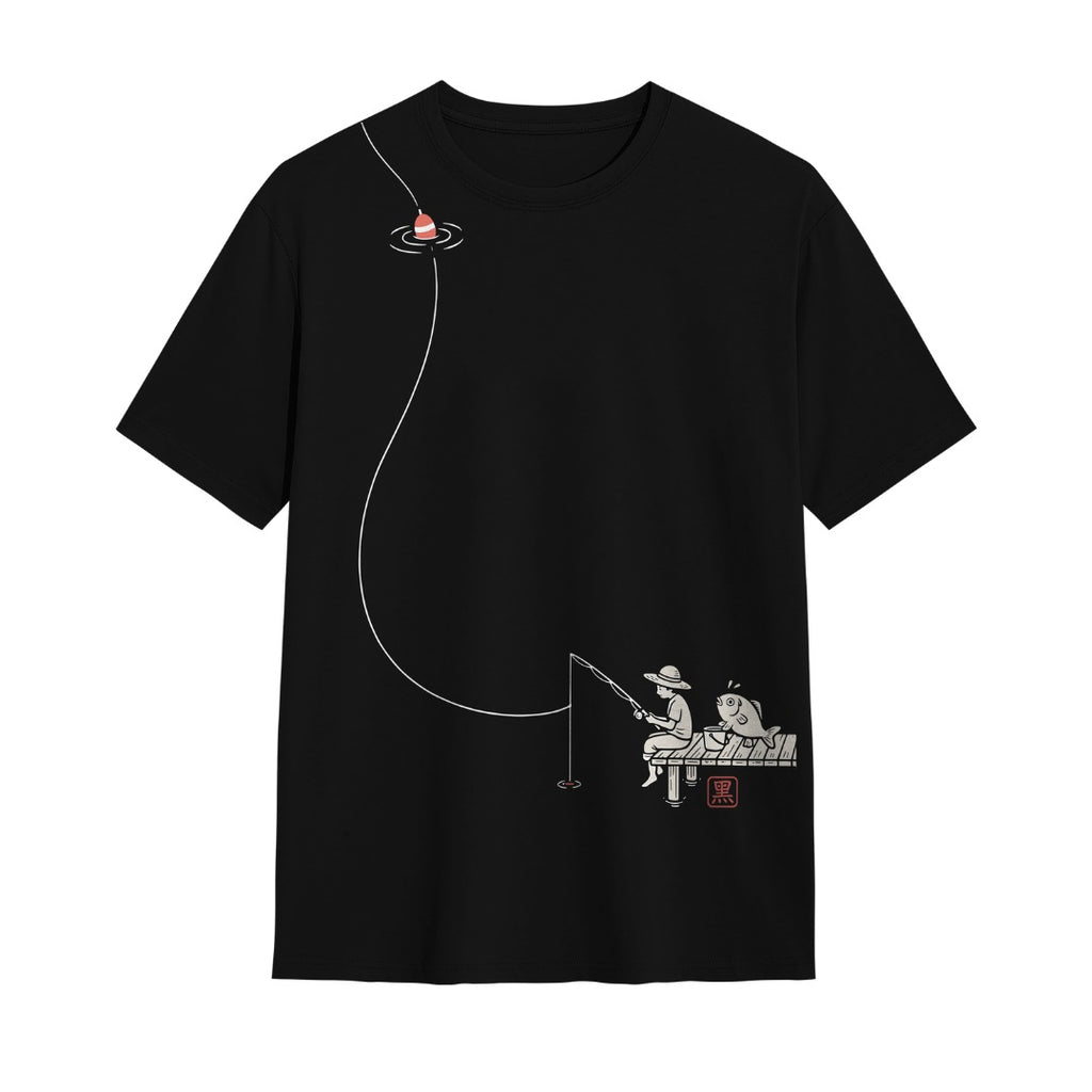 Kuroi Oversized Tsuri Tee | Japanese Printed Streetwear