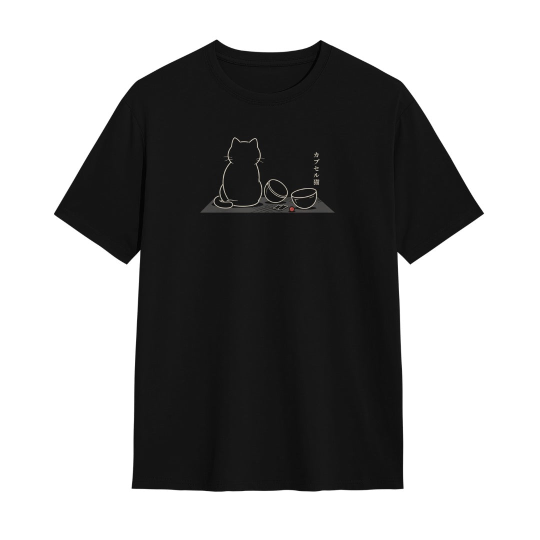 Kuroi Oversized Neo Capsule Cat Tee | Japanese Printed Streetwear