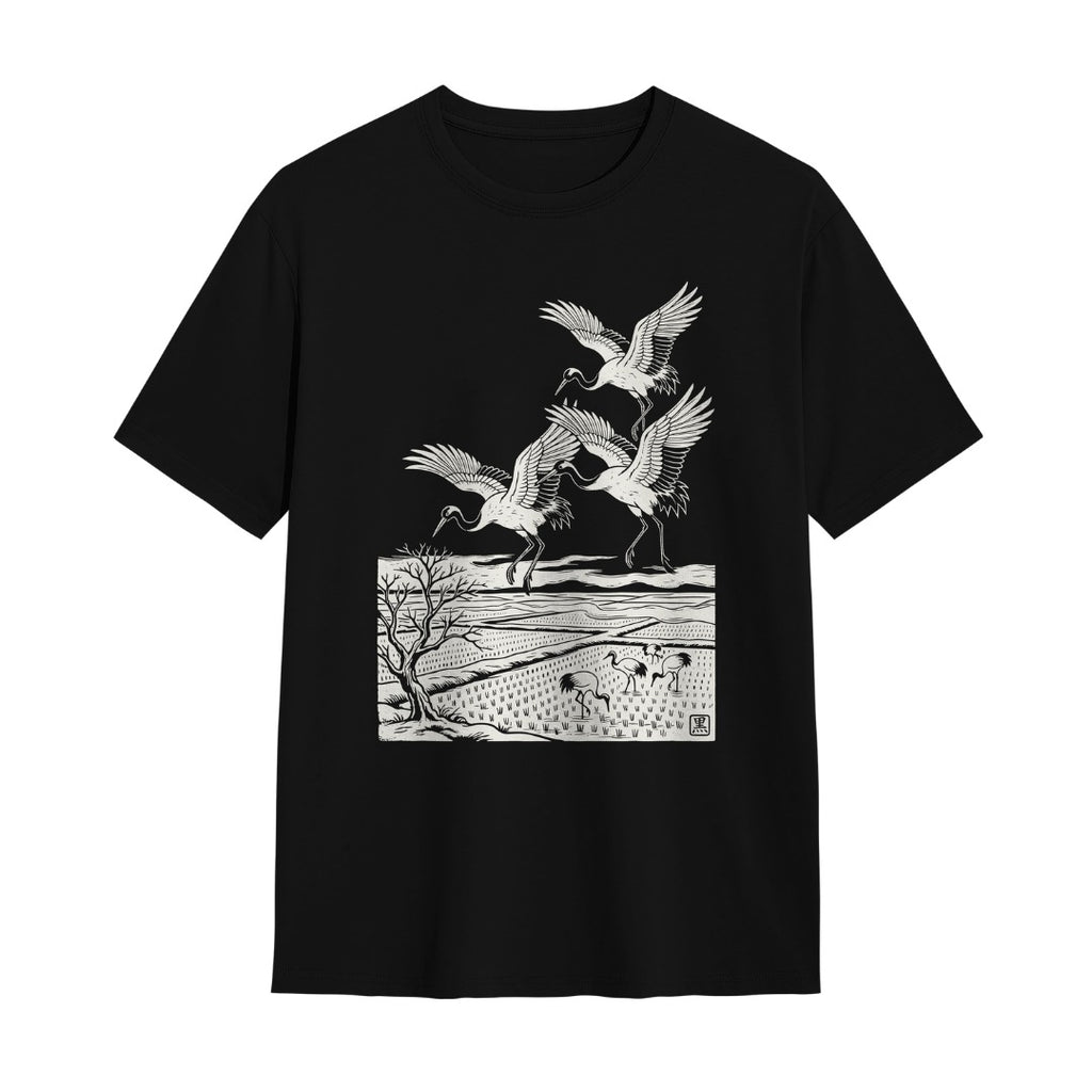 Kuroi Oversized Tsuru no Sato Tee | Japanese Printed Streetwear