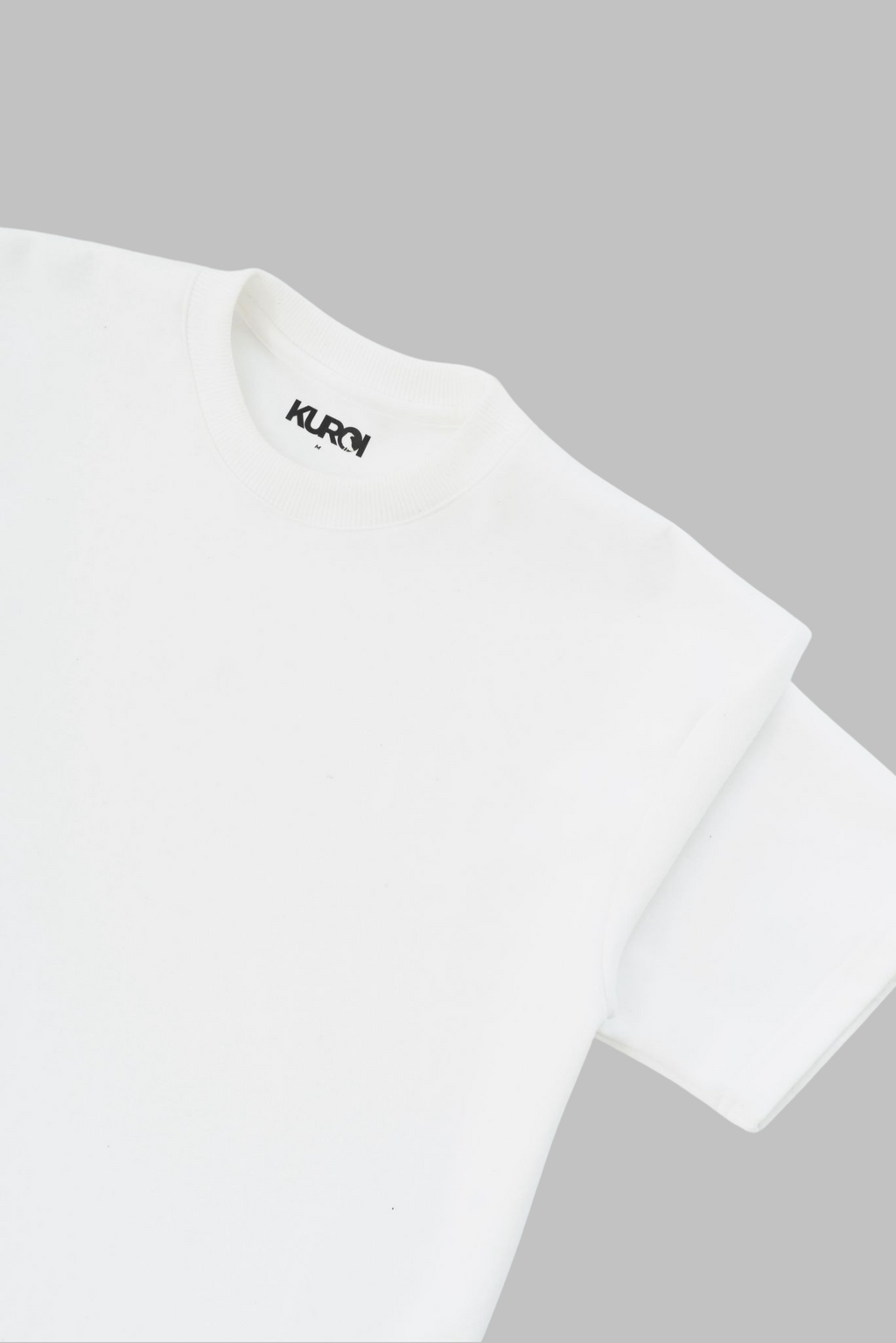 Kuroi Oversized Off-White Blank Tee | Japanese Streetwear