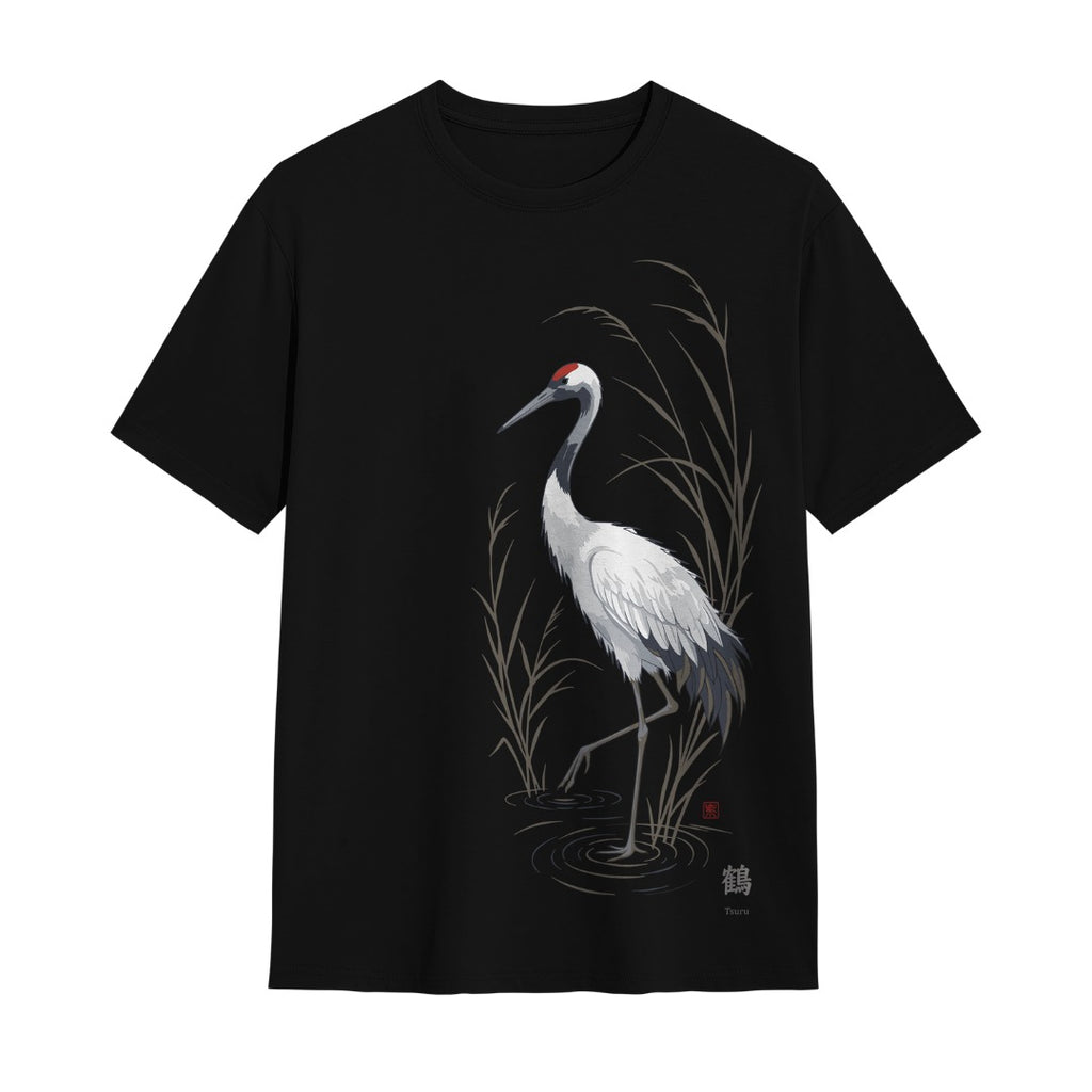 Kuroi Oversized Tsuru Tee | Japanese Printed Streetwear