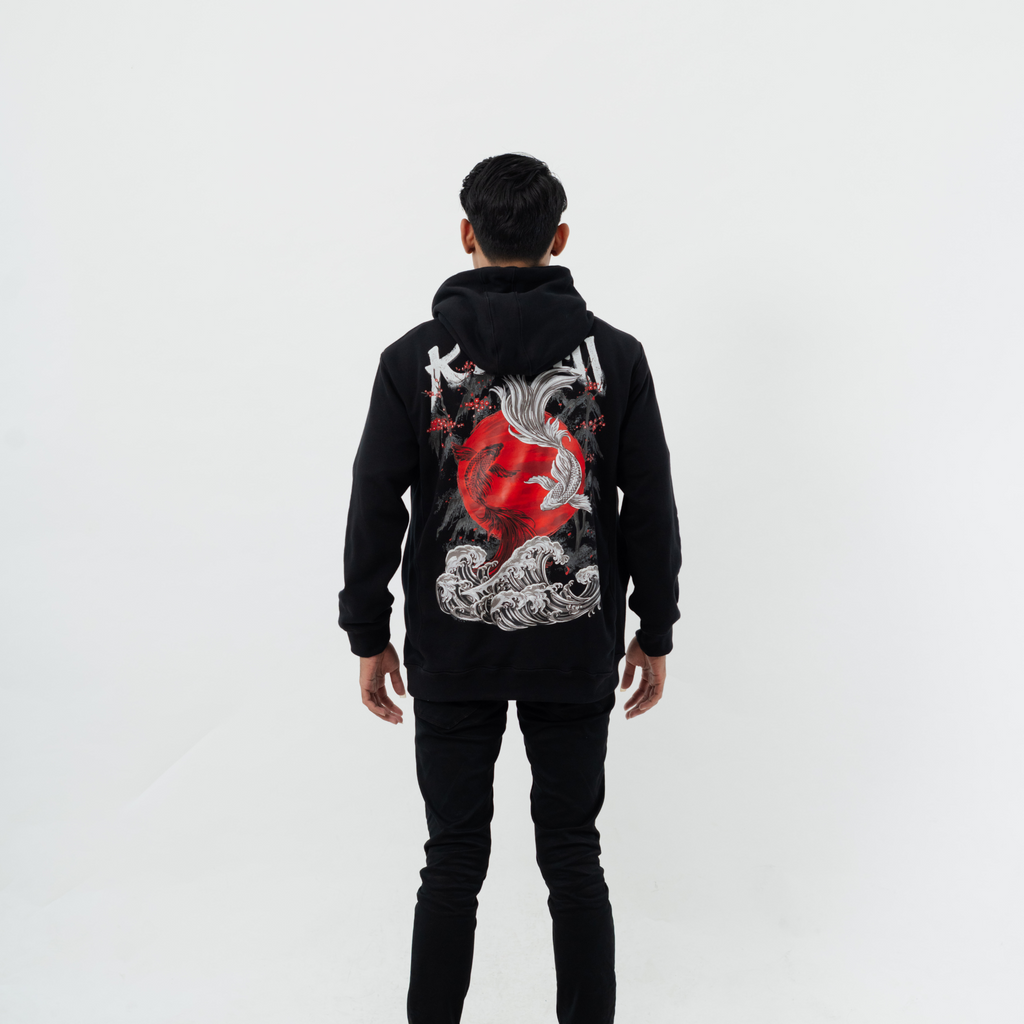 Kuroi Koi Hoodie | Japanese Streetwear