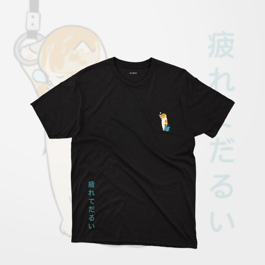 Kuroi Sleepy Cat Tee | Charming Japanese Streetwear