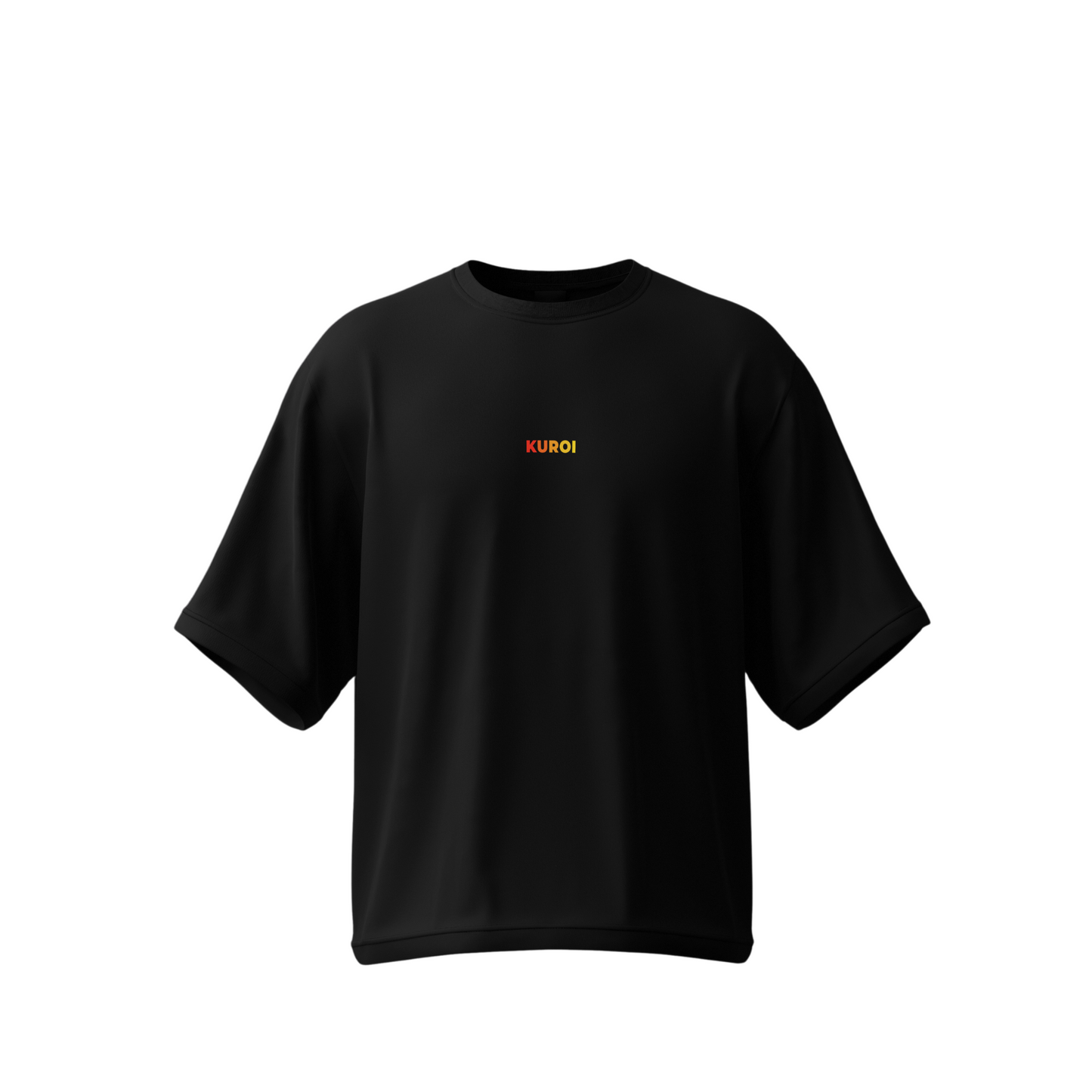 Kuroi Oversized Embroidered Logo Tee | Minimal Japanese Streetwear