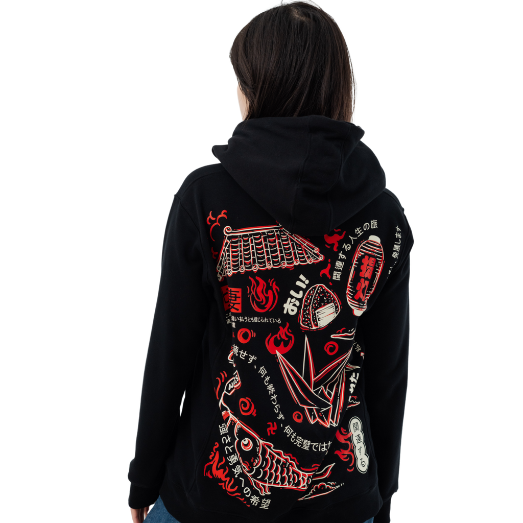 Kuroi Origami Hoodie | Japanese Streetwear