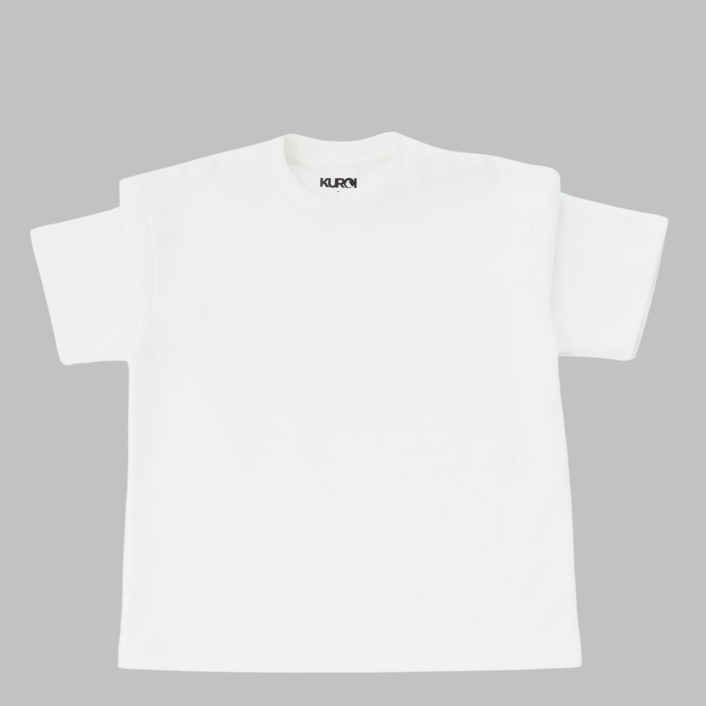 Kuroi Oversized Off-White Blank Tee | Japanese Streetwear