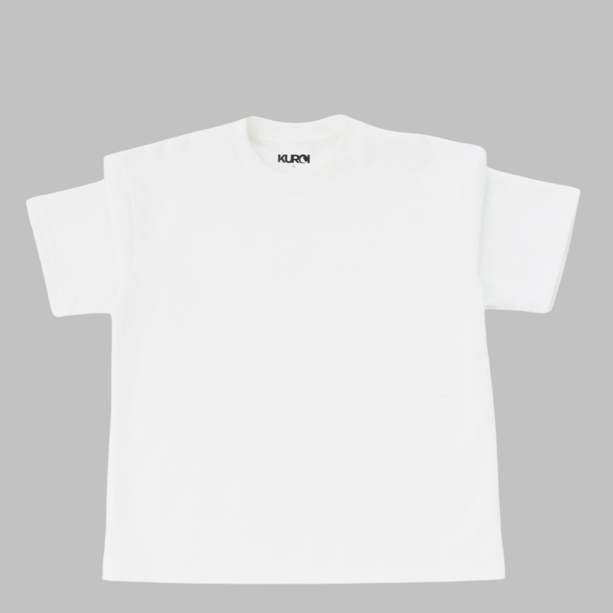 Kuroi Oversized Off-White Blank Tee | Japanese Streetwear