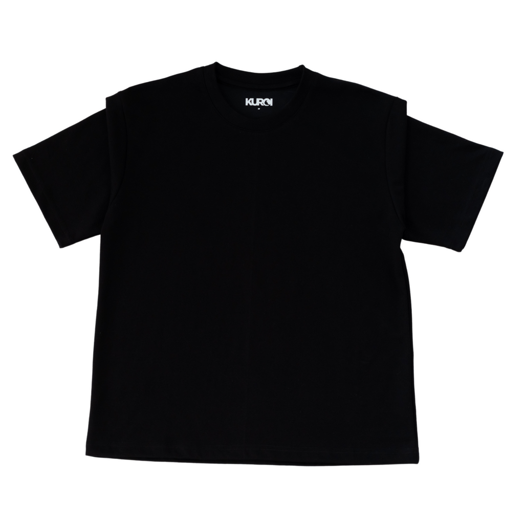 Kuroi Oversized Black Blank Tee | Japanese Streetwear