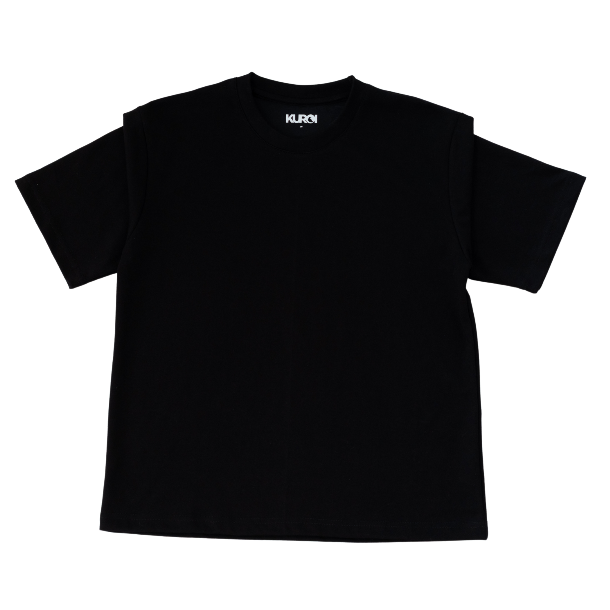 Kuroi Oversized Black Blank Tee | Japanese Streetwear