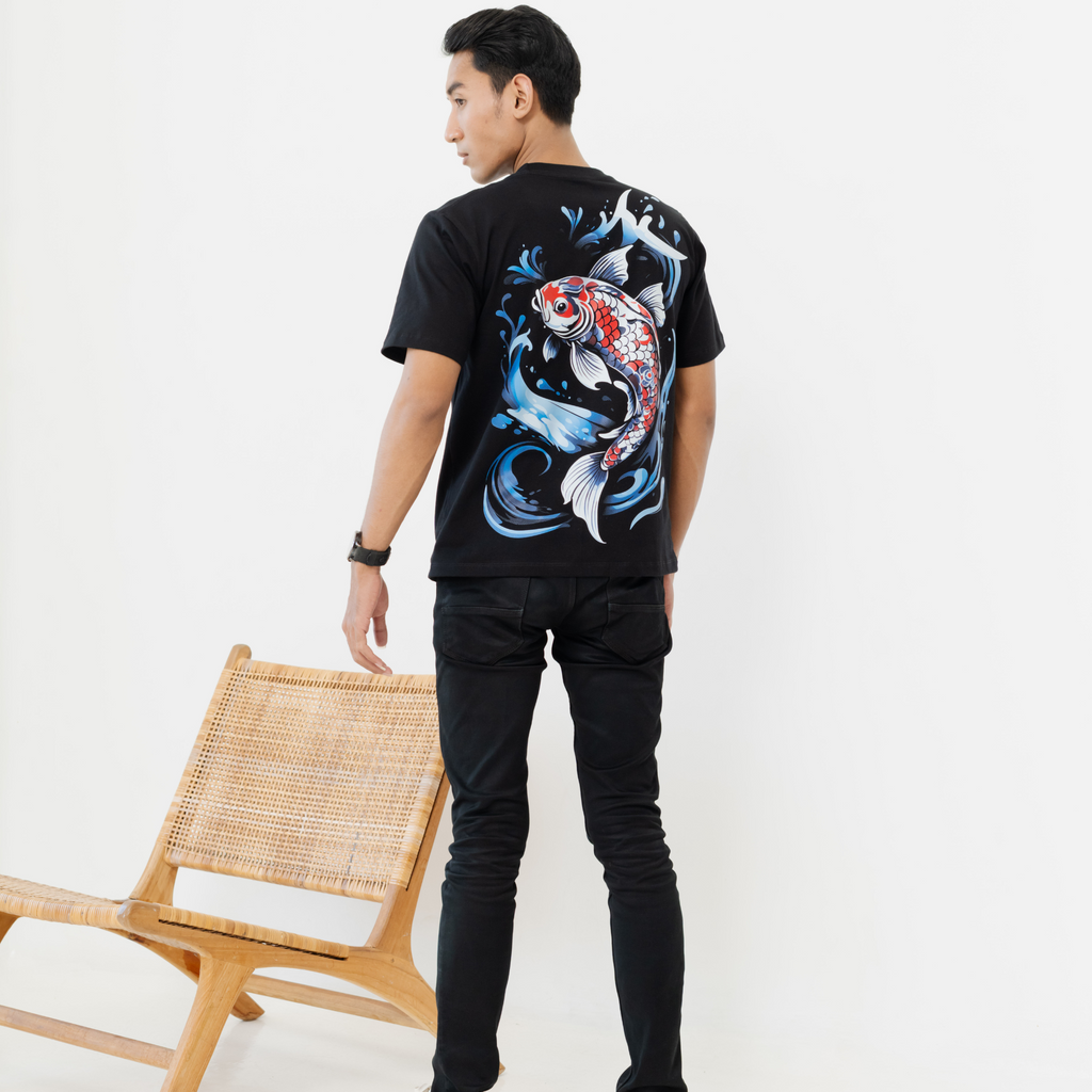 Kuroi Koi Tee | Japanese Printed Streetwear