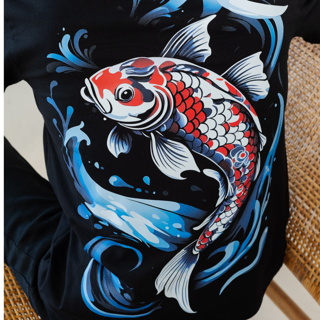 Kuroi Koi Tee | Japanese Printed Streetwear