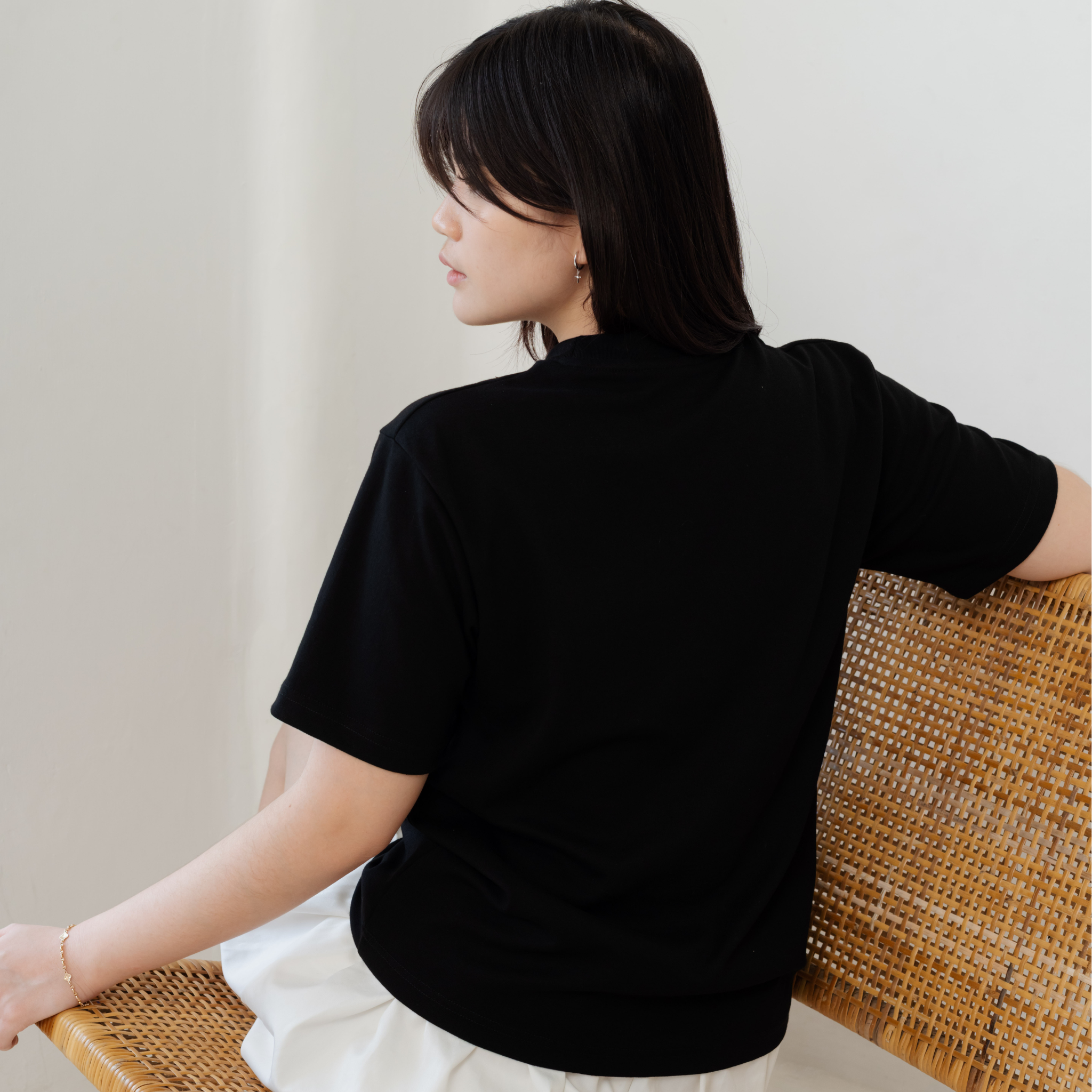 Kuroi Oversized Origami Tee | Japanese Embroidered Streetwear