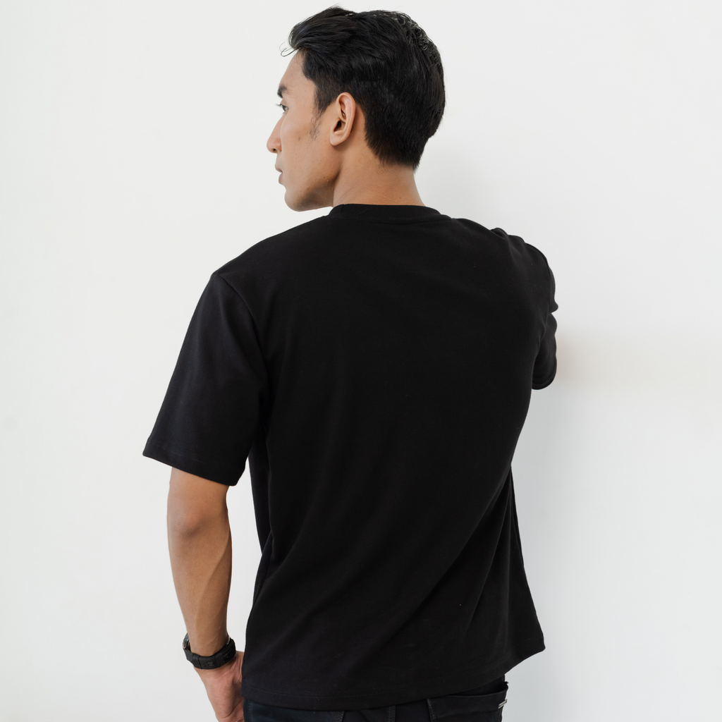 Kuroi Oversized Comic Strip Tee | Japanese Embroidered Streetwear