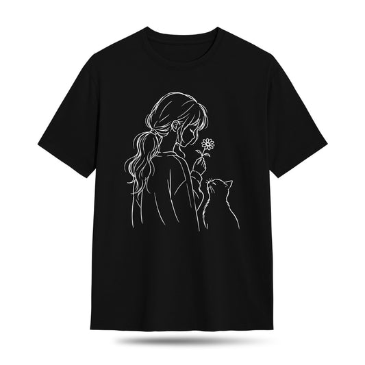 Kuroi Oversized Hana to Hige Tee | Japanese Printed Streetwear