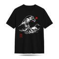 Kuroi Oversized Nami Wave Tee | Japanese Printed Streetwear