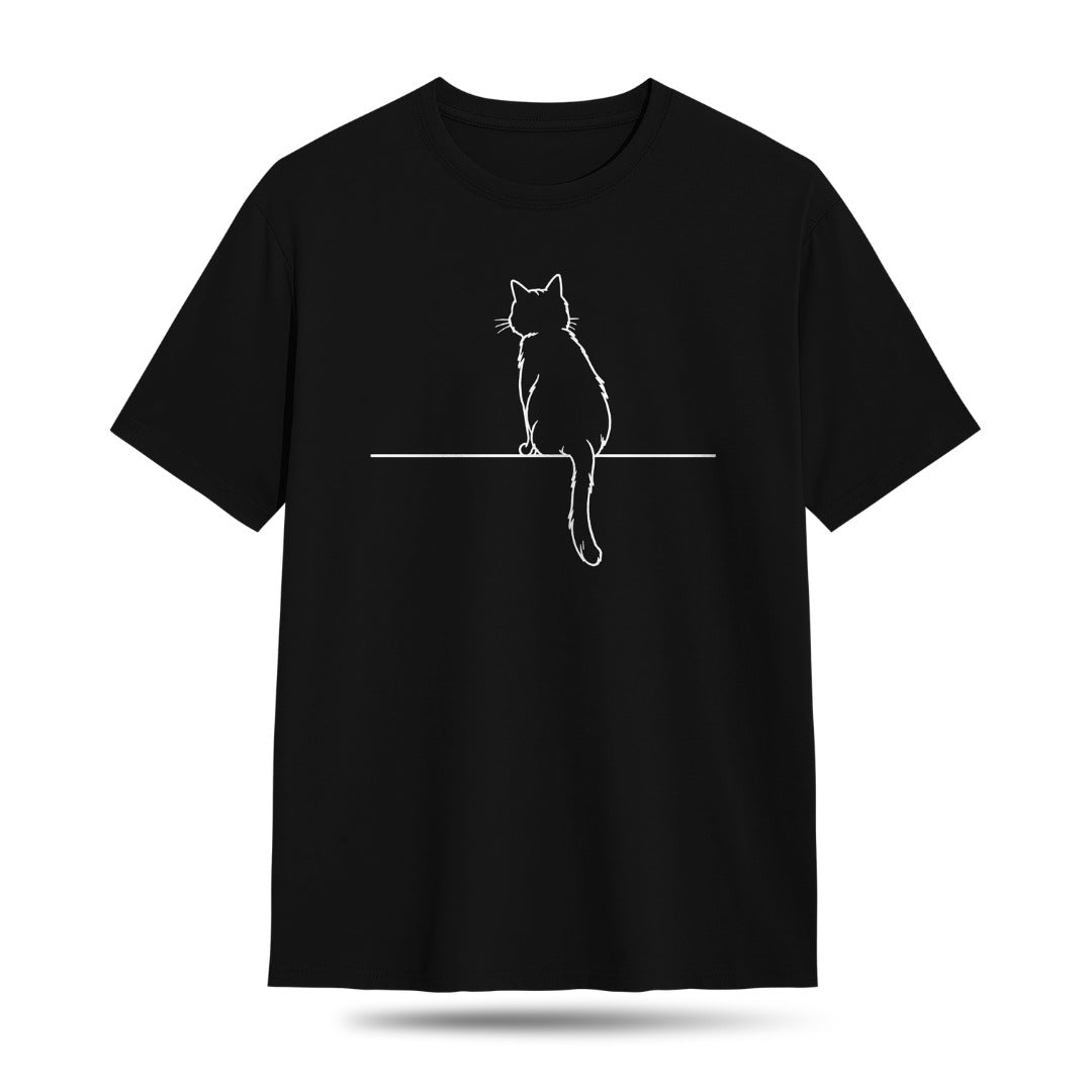 Kuroi Oversized Neko to Densen Tee | Japanese Printed Streetwear