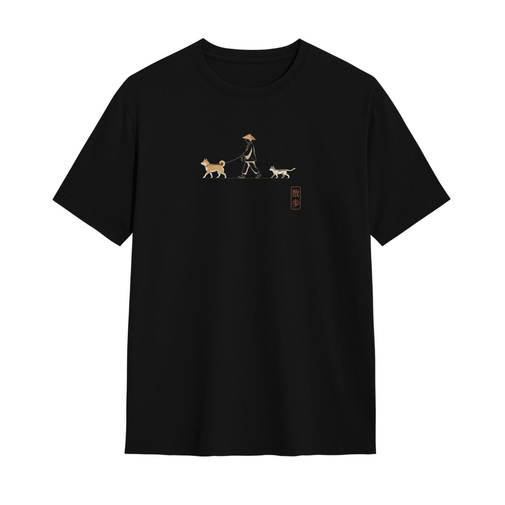 Kuroi Oversized Yoru no Sanpo Tee | Japanese Printed Streetwear